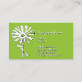 アレルギー性花の斜角 名刺 (裏面)