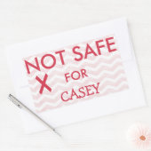 アレルギー特殊ダイエット用の食品 長方形シール (封筒)