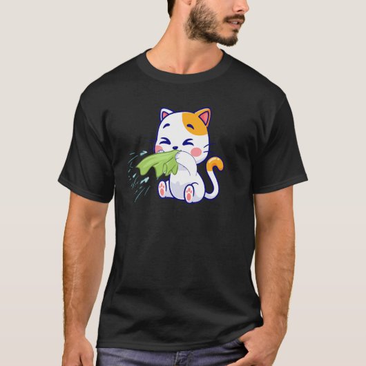 アレルギー猫 Tシャツ (正面)
