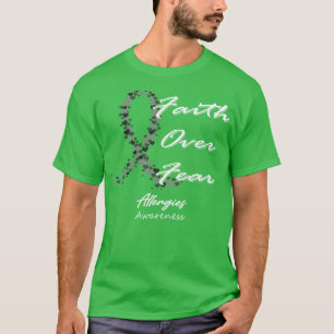 アレルギー認識度この家族の恐怖に対する信仰 Tシャツ