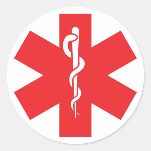 アレルギー警告ステッカーラベル ラウンドシール (正面)