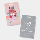 アレルギー警告 バッジ (Front & Back)