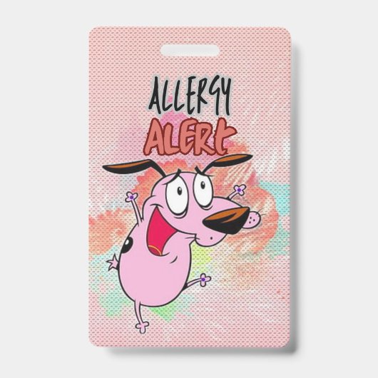 アレルギー警告 バッジ (Front)