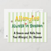 アレルギー – 常に季節 ポストカード (正面/裏面)