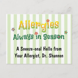 アレルギー – 常に季節 ポストカード