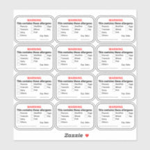 アレルゲン食品ラベル