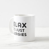 アレルリラックスギーだ コーヒーマグカップ (正面左)