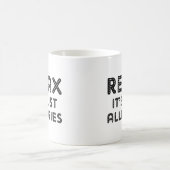 アレルリラックスギーだ コーヒーマグカップ (中央)