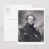 アレル専攻のダー・マクマブ将軍（1782年～1842年）、彫刻 ポストカード (正面/裏面)