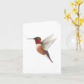 アレンのハミングバードカード カード (黄色い花)