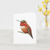 アレンのハミングバードカード カード (黄色い花)