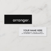 アレンジャー スキニー名刺 (正面/裏面)
