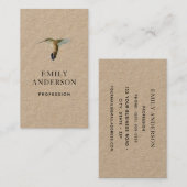 アレンズ・ハミングバード・ビジネス・カード 名刺 (正面/裏面)