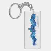 アレンタウンペンシルバニアスカイラインブルー キーホルダー (正面左)