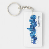 アレンタウンペンシルバニアスカイラインブルー キーホルダー (正面)