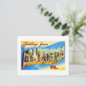 アレンタウンペンシルバニアPAヴィンテージ旅行記念品 ポストカード (スタンド正面)