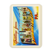 アレンタウンペンシルバニアPAヴィンテージ旅行記念品 マグネット (縦)