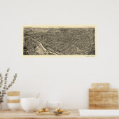 アレンタウンPAパノラママップ – 1922 ポスター (キッチン)