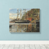 アレンダルの港からジークウォルド・ダール キャンバスプリント (インサイチュ (ウッドフロア))