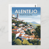 アレンテジョポルトガルトラベルアートヴィンテージ ポストカード (正面/裏面)