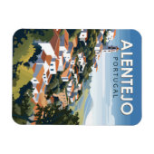 アレンテジョポルトガルトラベルアートヴィンテージ マグネット (横)