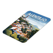 アレンテジョポルトガルトラベルアートヴィンテージ マグネット (左側)