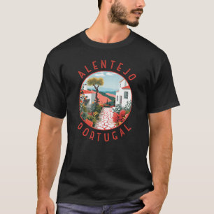 アレンテジョポルトガルレトロ動揺してサークル Tシャツ