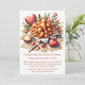 アレントインズデイフライドチキン&ポテト招待状 招待状 (スタンド正面)