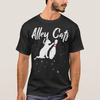 アレーキャットおもしろいボウリングをする人、 クリケットの投手ボーリング1 Tシャツ