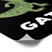 アレーゲーターズボーリングチームデザイン ポスター (角)