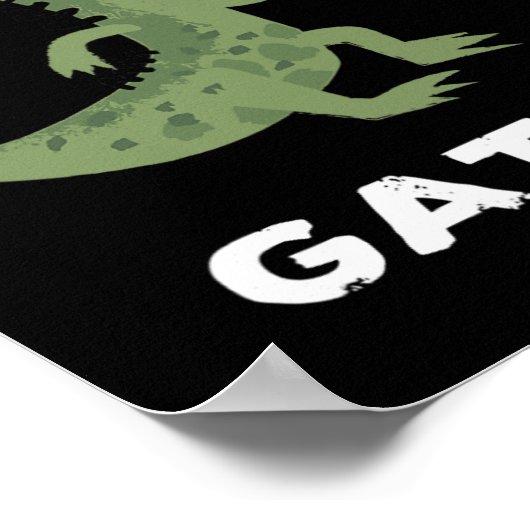 アレーゲーターズボーリングチームデザイン ポスター (角)