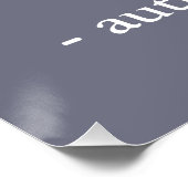 アレープラムカスタム引用文プリント ポスター (コーナー)