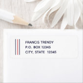 アレ離れイドストライプの差出人住所ラベル ラベル (インサイチュ)