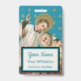 アロイシウス・ゴンザーガとペストの犠牲者 (スタイル2; M06) バッジ