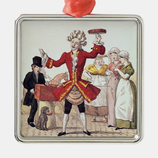 アロイス・ゼネフェルダー著刻まれる通りの歌手 メタルオーナメント (正面)