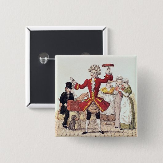 アロイス・ゼネフェルダー著刻まれる通りの歌手 缶バッジ (正面&裏面)