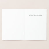 アロエあなたは探してる俺か？遅れた誕生日 箔カード (内部)