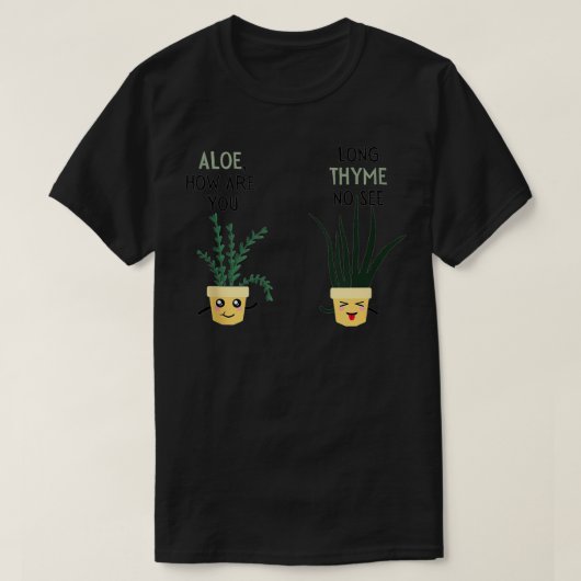 アロエどのように友達のポット植物ガーデニン Tシャツ (デザイン正面)