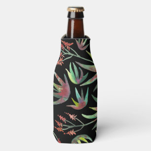 アロエのヴィエラの水気が多い開花の庭の水彩画 ボトルクーラー