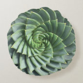 アロエのPolyphyllaの螺線形のSucculent ラウンドクッション (裏面)