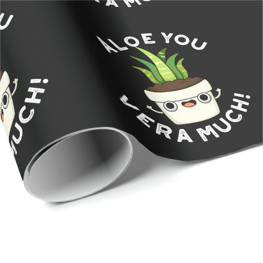 アロエウヴェラハイティおもしろいプラントプンダーク ラッピングペーパー (ロールコーナー)