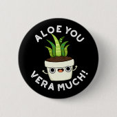 アロエウヴェラハイティおもしろいプラントプンダーク 缶バッジ (正面)