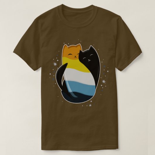 アロエスカットLGBT無性アロマティックプライド国旗1 Tシャツ (デザイン正面)