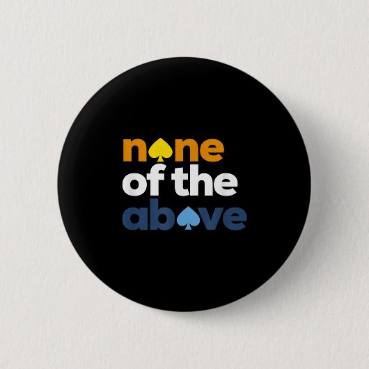 アロエプライドLgbtq, Aro None Of The Above, Aromant 缶バッジ (正面)