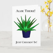 アロエベラプン |友恋しく思情 カード (黄色い花)