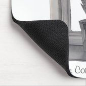 アロエベラポット植物の現実主義者の静物生活スケッチ マウスパッド (コーナー)