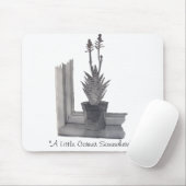 アロエベラポット植物の現実主義者の静物生活スケッチ マウスパッド (マウス)