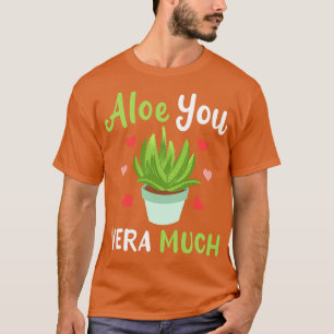アロエベラ多肉植物 Tシャツ