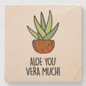 アロエベラ ストーンコースター (正面)