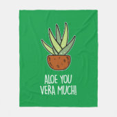 アロエベラ フリースブランケット (正面)